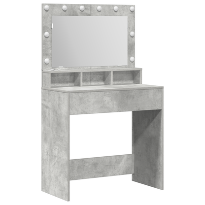 Dressing Table Concrete grey 79 x 41 x 135 cm Engineered wood