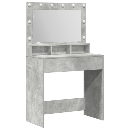 Dressing Table Concrete grey 79 x 41 x 135 cm Engineered wood