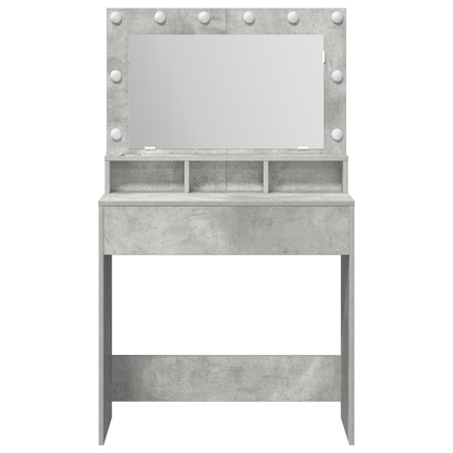 Dressing Table Concrete grey 79 x 41 x 135 cm Engineered wood