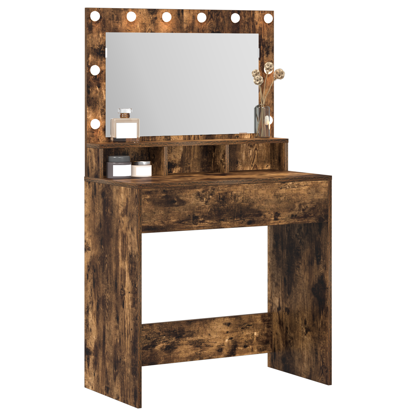 Dressing Table Smoked Oak 79 x 41 x 135 cm Engineered wood