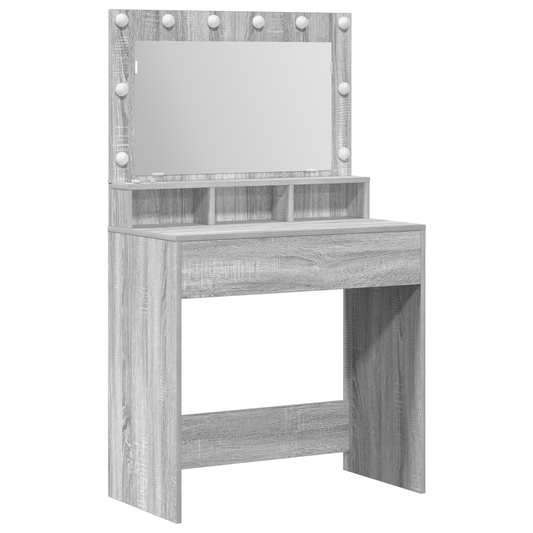 Dressing Table Grey sonoma 79 x 41 x 135 cm Engineered wood