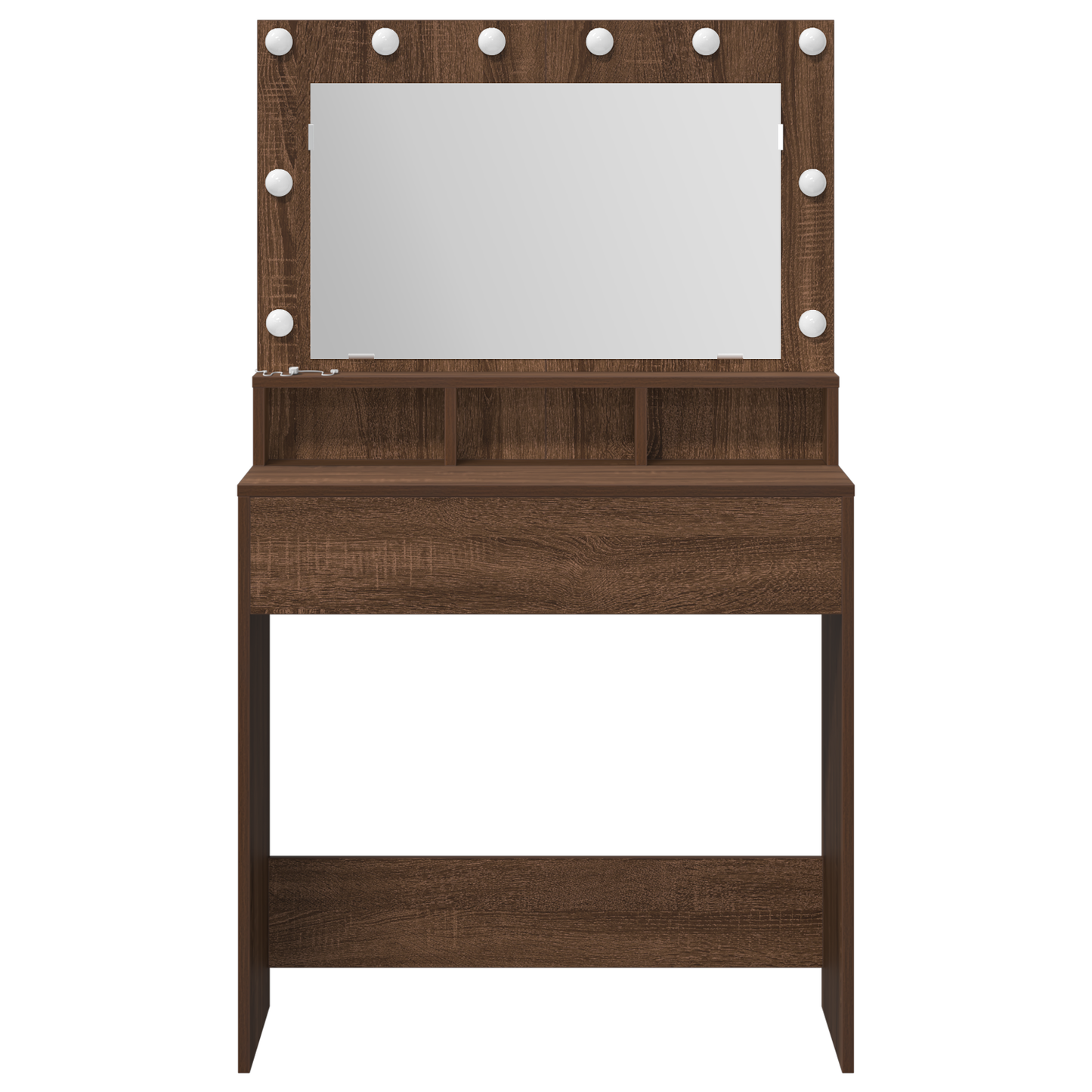 Dressing Table Brown Oak 79 x 41 x 135 cm Engineered wood