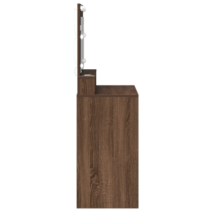 Dressing Table Brown Oak 79 x 41 x 135 cm Engineered wood
