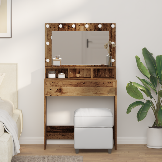 Dressing Table Old wood 79 x 41 x 135 cm Engineered wood