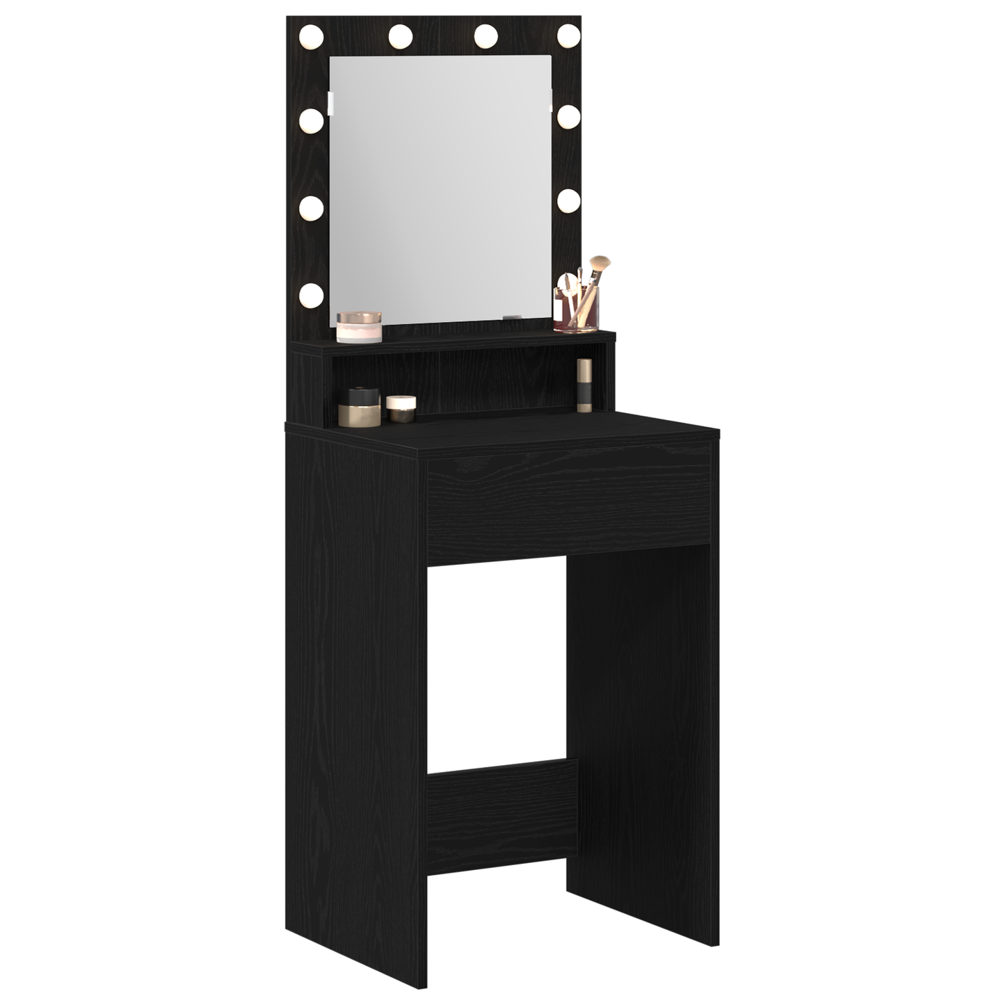 Dressing Table Black oak 50 x 41 x 135 cm Engineered wood