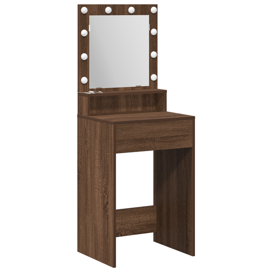 Dressing Table Brown Oak 50 x 41 x 135 cm Engineered wood