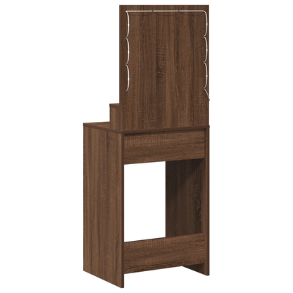 Dressing Table Brown Oak 50 x 41 x 135 cm Engineered wood