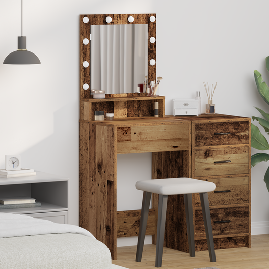 Dressing Table Old Wood 50 x 41 x 135 cm Engineered wood