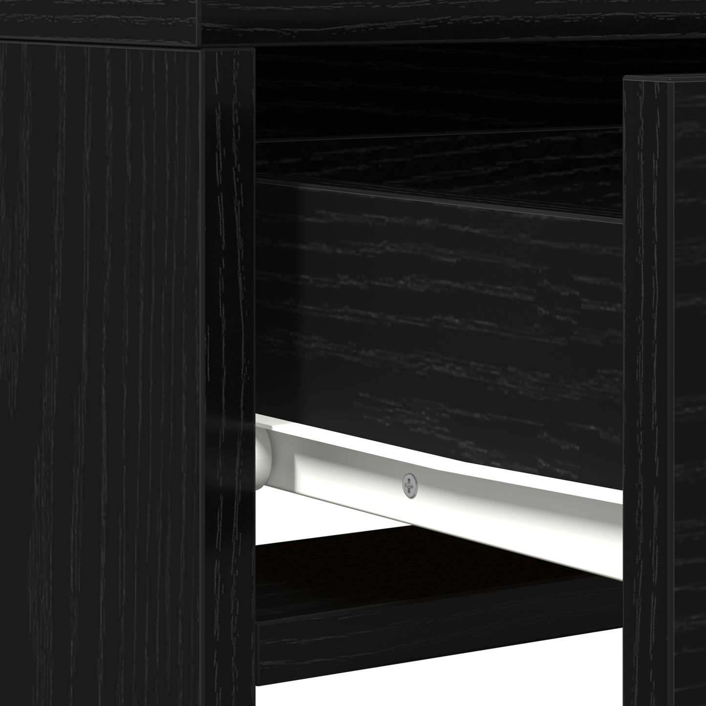 Dressing Table Black 50 x 41 x 140 cm Engineered wood