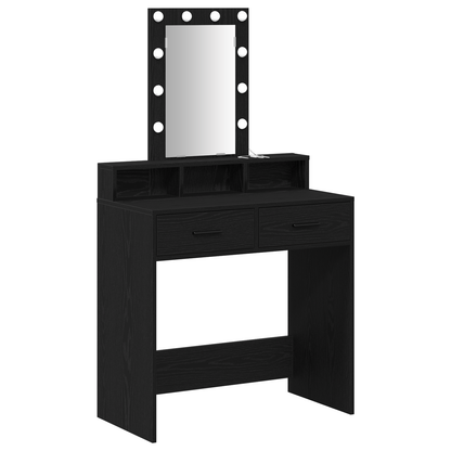 Dressing Table Black 79 x 41 x 140 cm Engineered wood