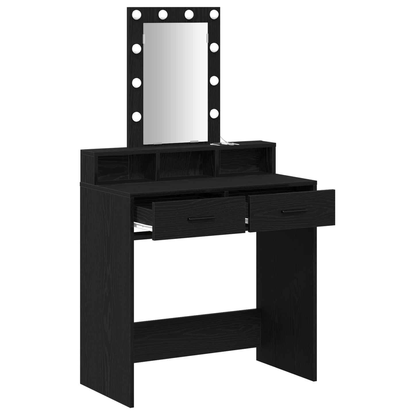 Dressing Table Black 79 x 41 x 140 cm Engineered wood
