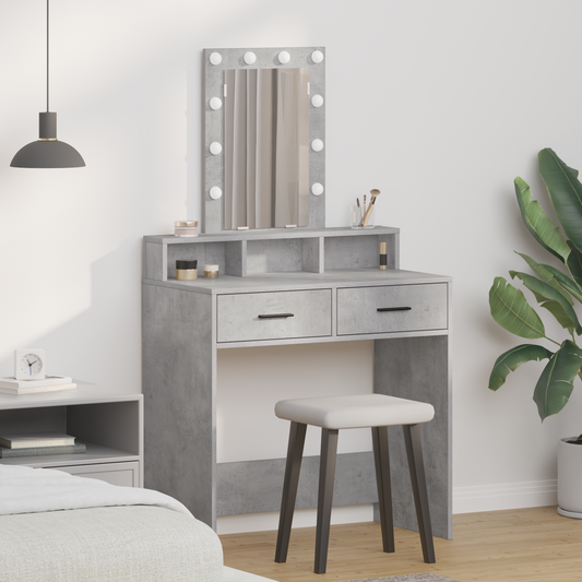 Dressing Table Grey 79 x 41 x 140 cm Engineered wood