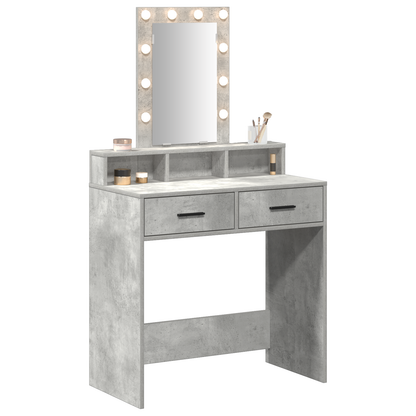 Dressing Table Grey 79 x 41 x 140 cm Engineered wood
