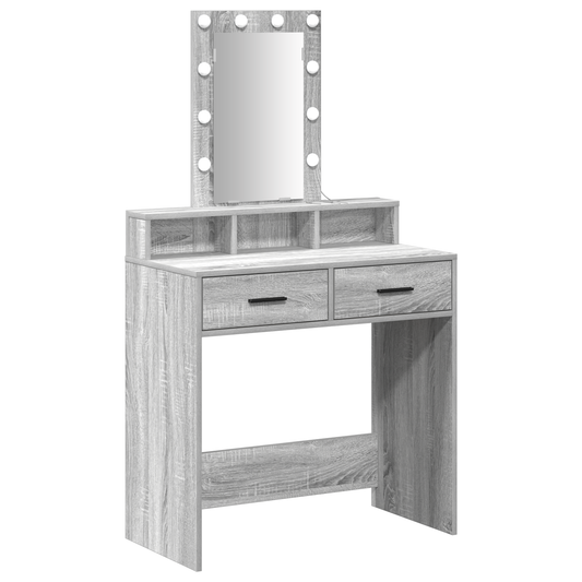 Dressing Table Grey 79 x 41 x 140 cm Engineered wood