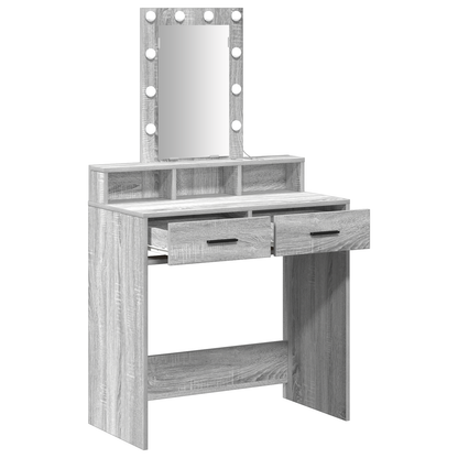 Dressing Table Grey 79 x 41 x 140 cm Engineered wood