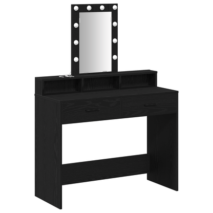 Dressing Table Black 100 x 41 x 140 cm Engineered wood