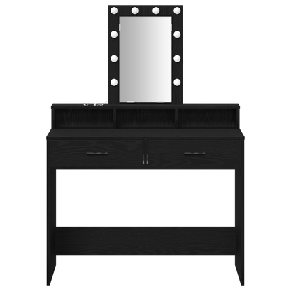 Dressing Table Black 100 x 41 x 140 cm Engineered wood
