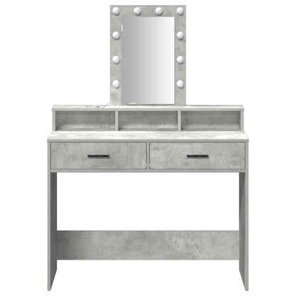 Dressing Table Grey 100 x 41 x 140 cm Engineered wood