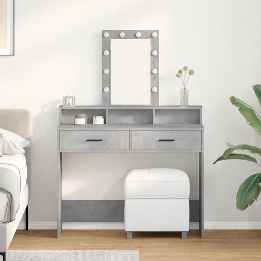 Dressing Table Grey 100 x 41 x 140 cm Engineered wood