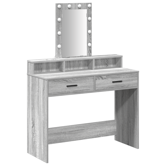 Dressing Table Grey 100 x 41 x 140 cm Engineered wood