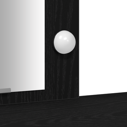 Dressing Table Black 102 x 33 x 135 cm Engineered wood