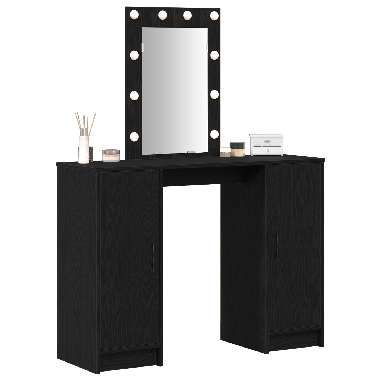 Dressing Table Black 102 x 33 x 135 cm Engineered wood
