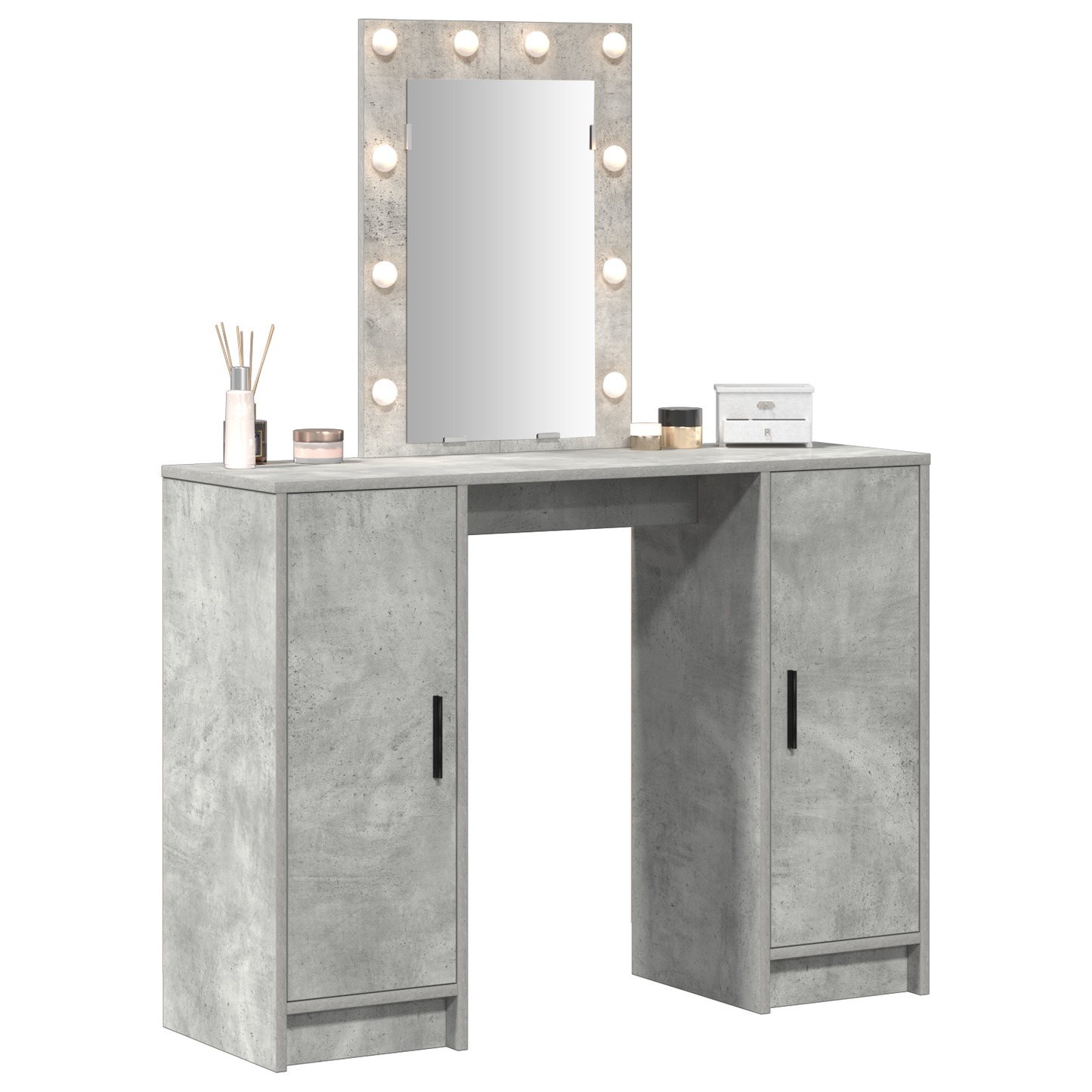 Dressing Table Light Grey 102 x 33 x 135 cm Engineered wood
