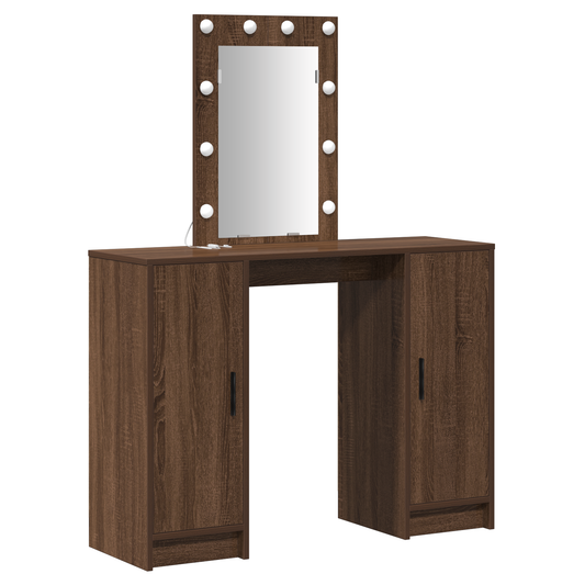 Dressing Table Brown 102 x 33 x 135 cm Engineered wood