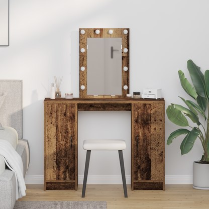 Dressing Table Brown 102 x 33 x 135 cm Engineered wood