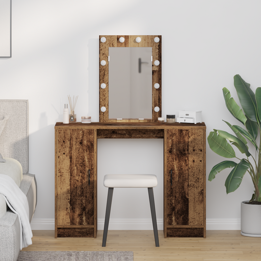 Dressing Table Brown 102 x 33 x 135 cm Engineered wood