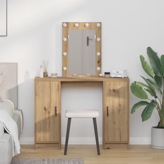 Dressing Table Brown 102 x 33 x 135 cm Engineered wood