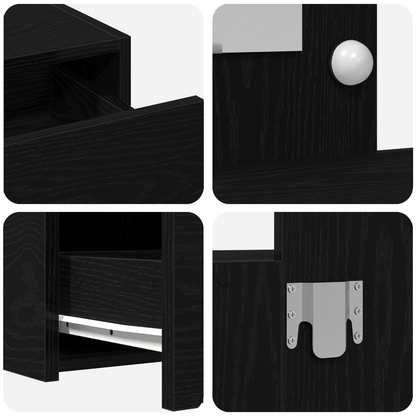 Dressing Table Black 83 x 40 x 70 cm Engineered wood