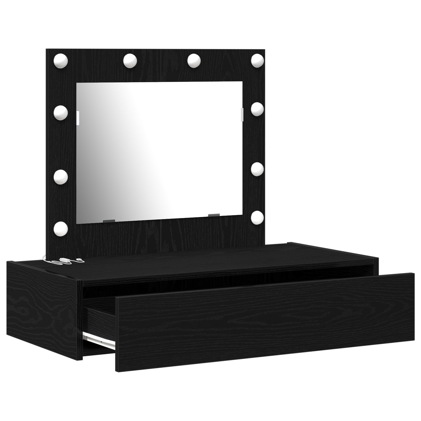 Dressing Table Black 83 x 40 x 70 cm Engineered wood