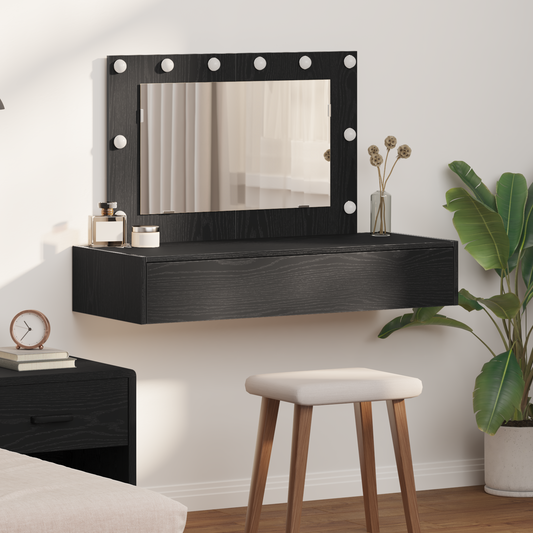 Dressing Table Black 100 x 40 x 70 cm Engineered wood