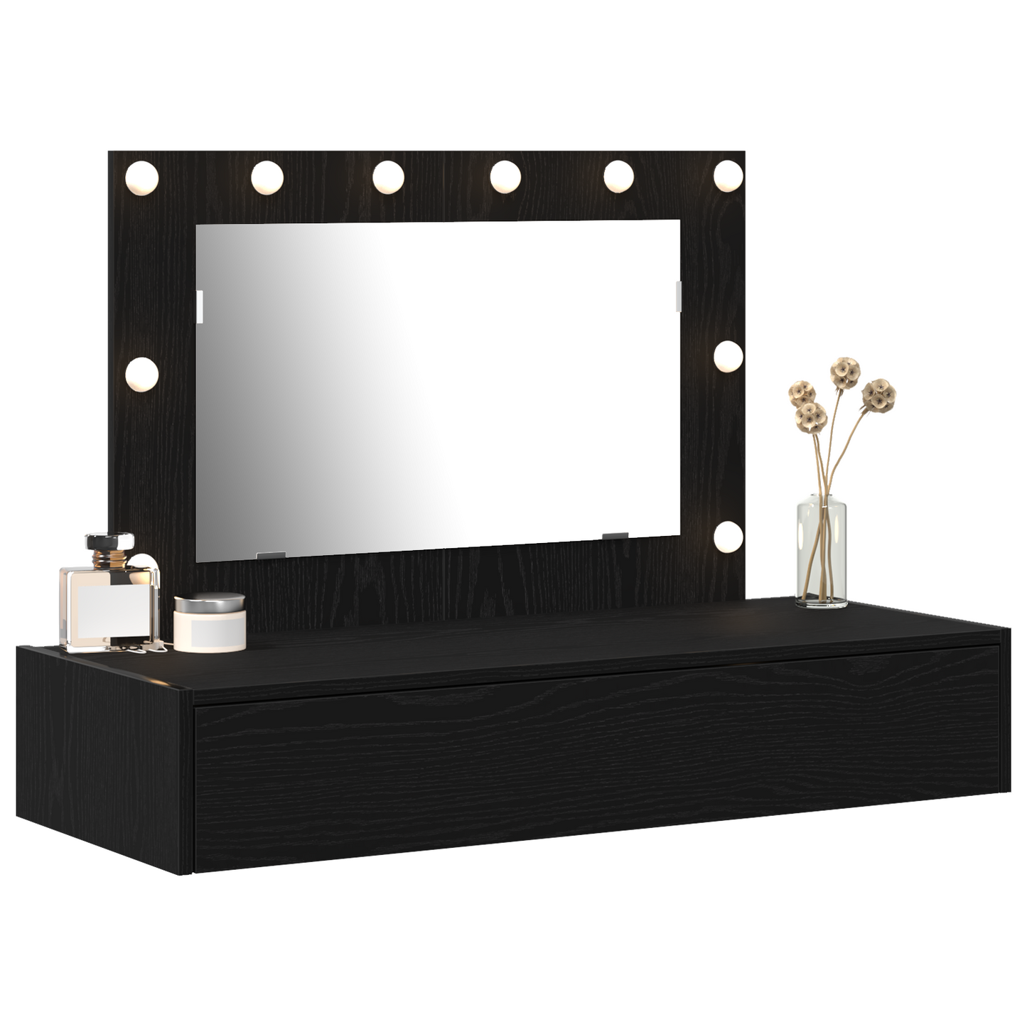 Dressing Table Black 100 x 40 x 70 cm Engineered wood