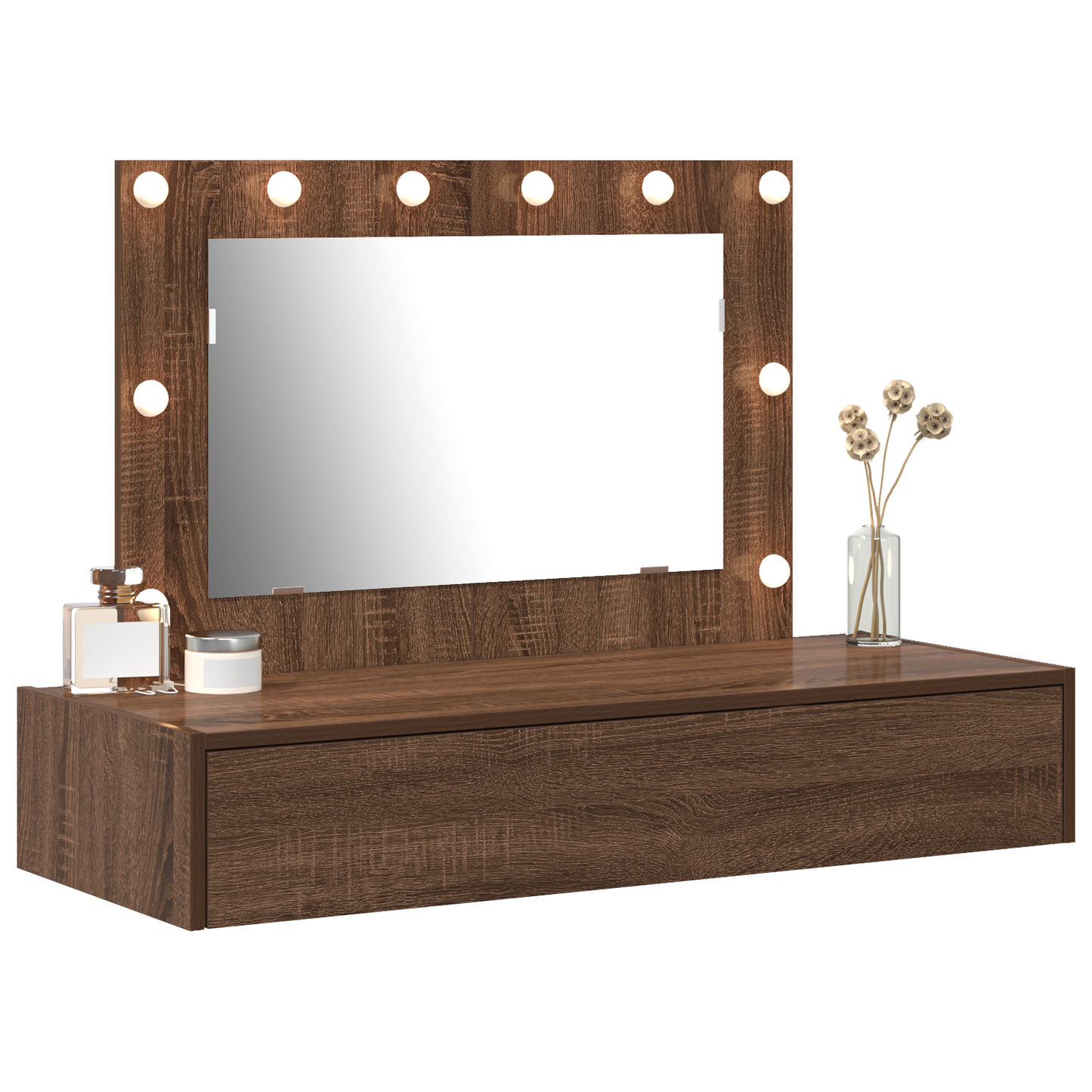 Dressing Table Brown 100 x 40 x 70 cm Engineered wood