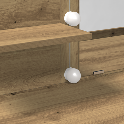 Dressing Table Artisan oak 100 x 40 x 130 cm Engineered wood