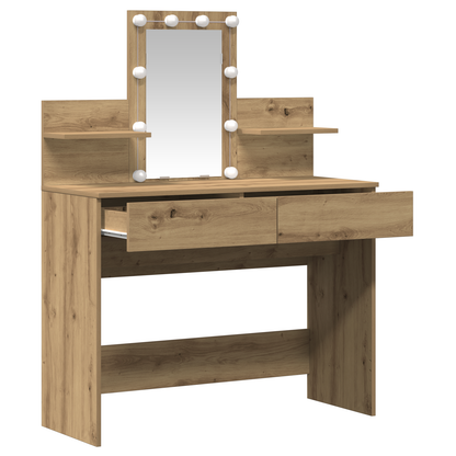 Dressing Table Artisan oak 100 x 40 x 130 cm Engineered wood