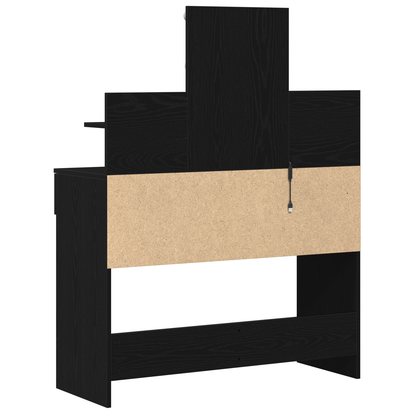 Dressing Table Black oak 100 x 40 x 130 cm Engineered wood