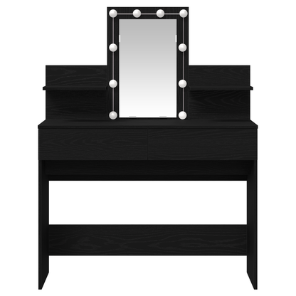 Dressing Table Black oak 100 x 40 x 130 cm Engineered wood