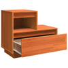 Bedside Cabinet with Drawer Wax brown Solid pinewood