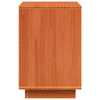 Bedside Cabinet with Drawer Wax brown Solid pinewood