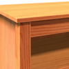 Shoe Bench with Shelf with Storage Wax brown Solid pine wood