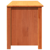 Shoe Bench with Shelf with Storage Wax brown Solid pine wood